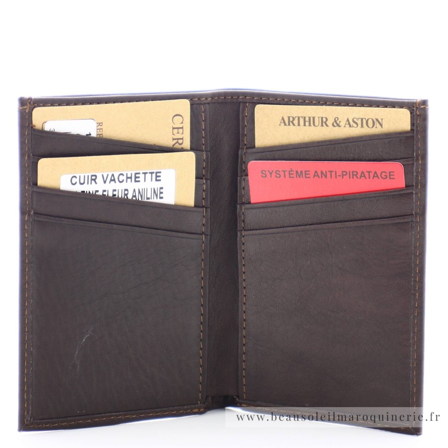 Arthur Aston Porte Cartes Pablo En Cuir | Porte-Cartes Homme