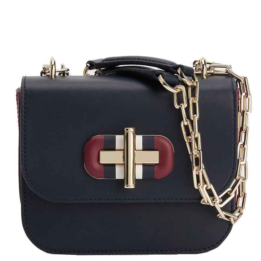 Tommy Hilfiger Mini Sac Bandouliere Turn Lock Monogram | Sac A Main