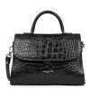 Lancaster Sac A Main Exotic Lezard & Croco M - Fabrique En France | Sac A Main