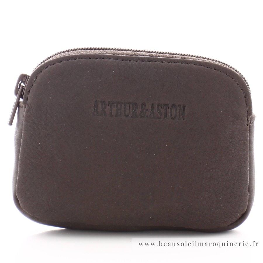 Arthur Aston Porte-Monnaie Zippe Cuir Oscar | Porte Monnaie Femme