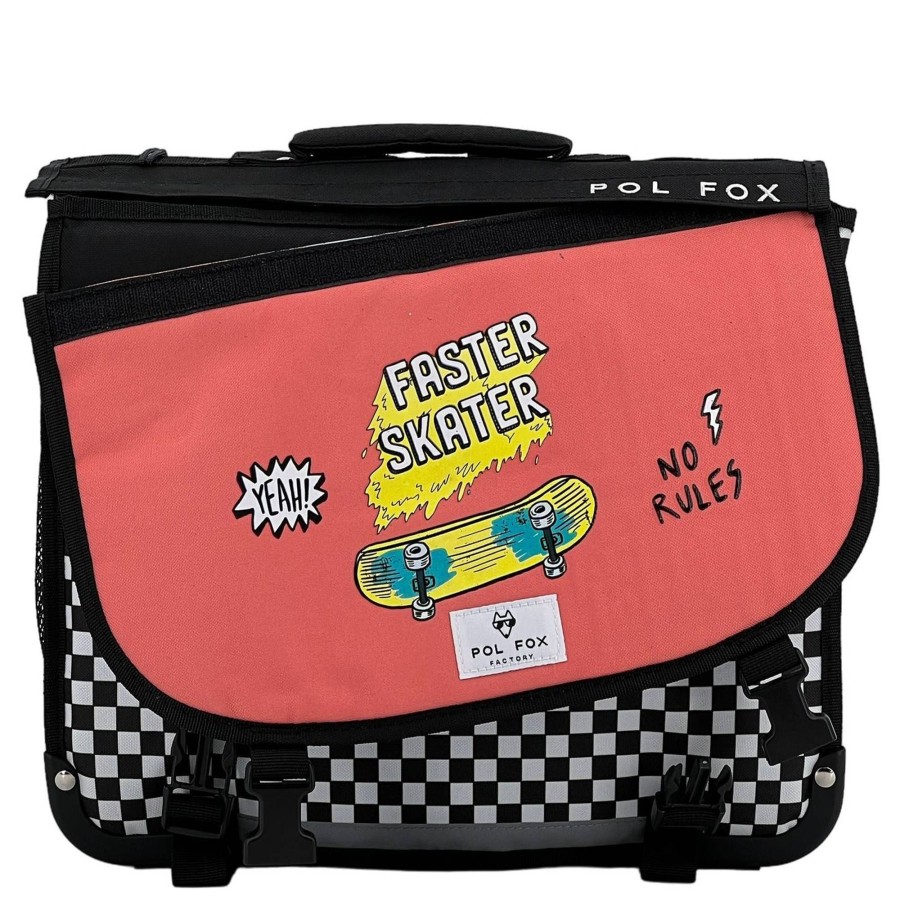 Pol Fox Cartable 35Cm Skate 2 Rabat Reversible | Cartable