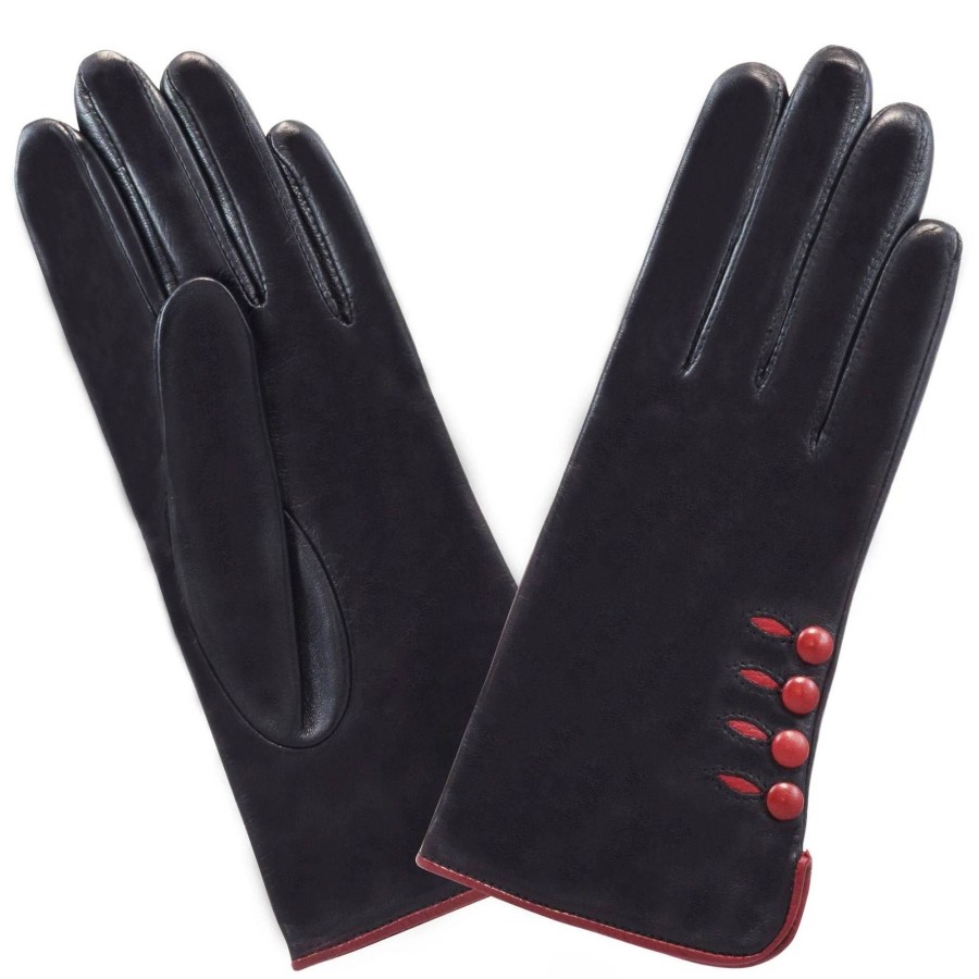 Glove Story Gants Femme Cuir 4 Boutons Smart Touch | Gants Femme