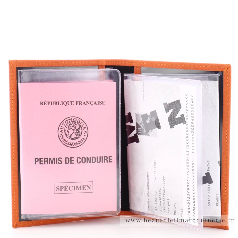 Frandi Porte-Cartes En Cuir Nubuck Pour Papiers | Porte Cartes Femme