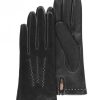 Isotoner Gants Femme Coutures Apparentes En Cuir Double Soie | Gants Femme