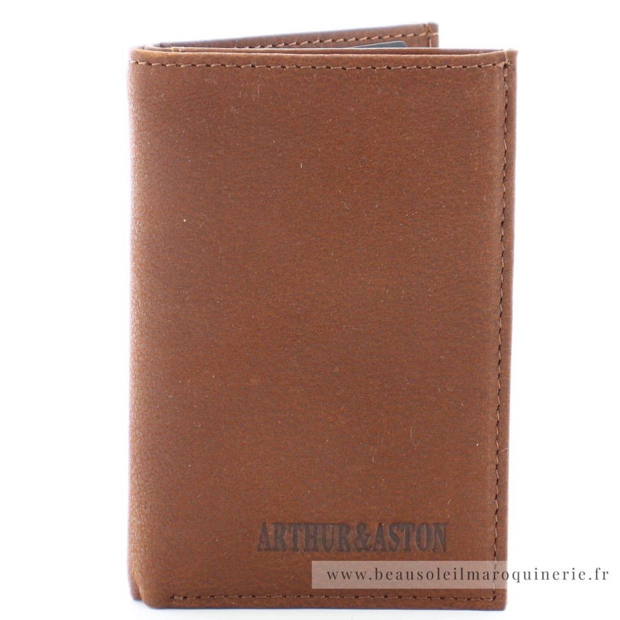 Arthur Aston Porte-Cartes Cuir Pleine Fleur Oscar | Porte-Cartes Homme