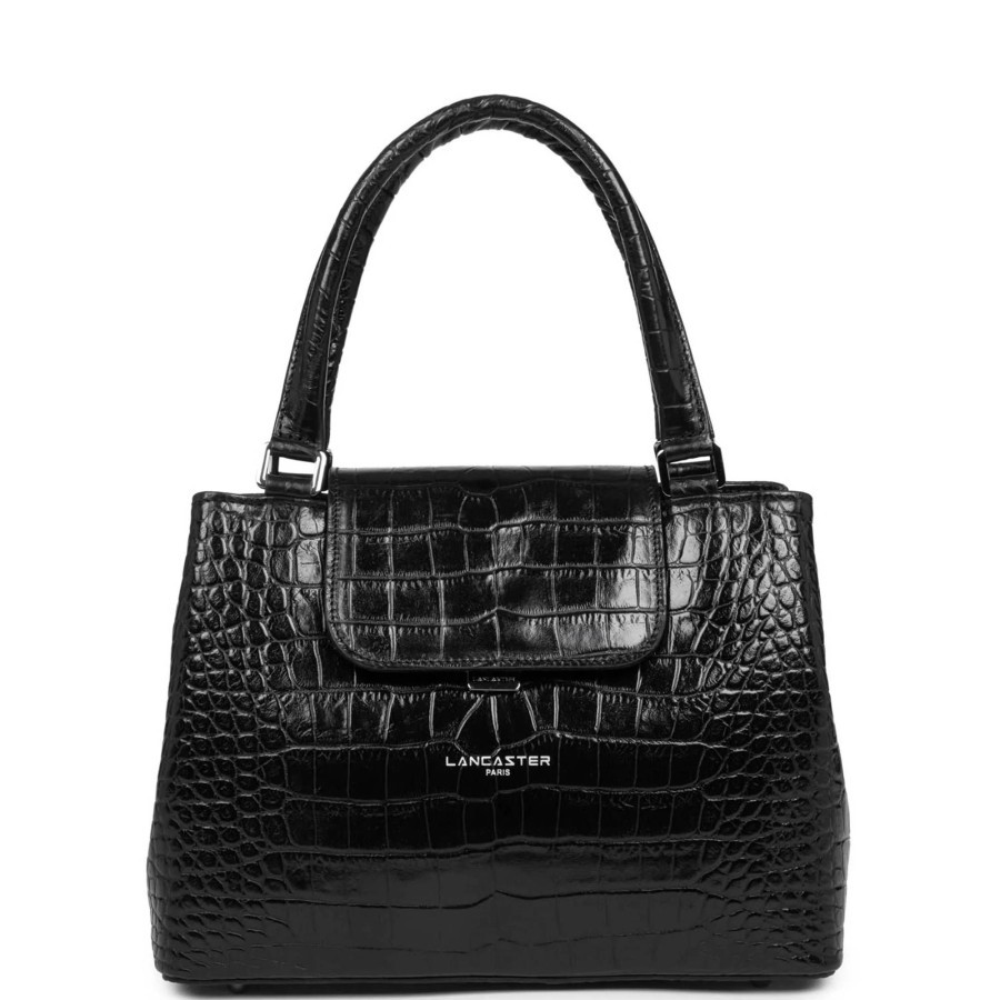 Lancaster Sac A Main Exotic Lezard & Croco A Rabat | Sac A Main