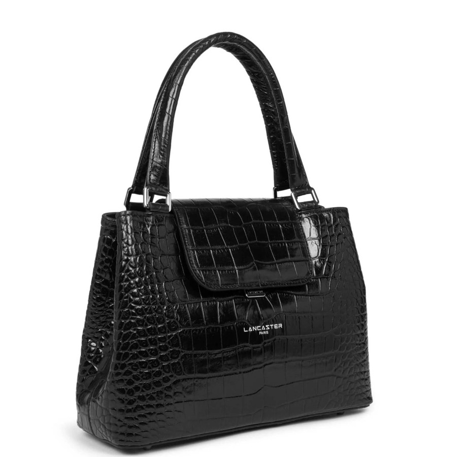 Lancaster Sac A Main Exotic Lezard & Croco A Rabat | Sac A Main