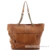 Pieces Grand Sac Shopping Bena Cuir Anses Chaine | Sac Cabas