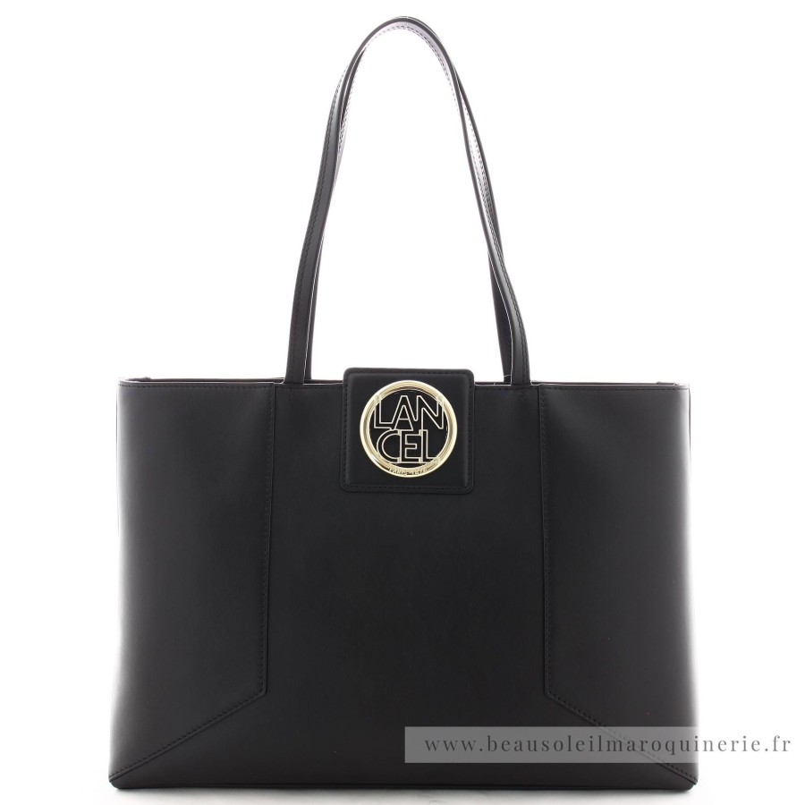 Lancel Sac Cabas En Cuir Roxane M Detail Logo | Sac Cabas