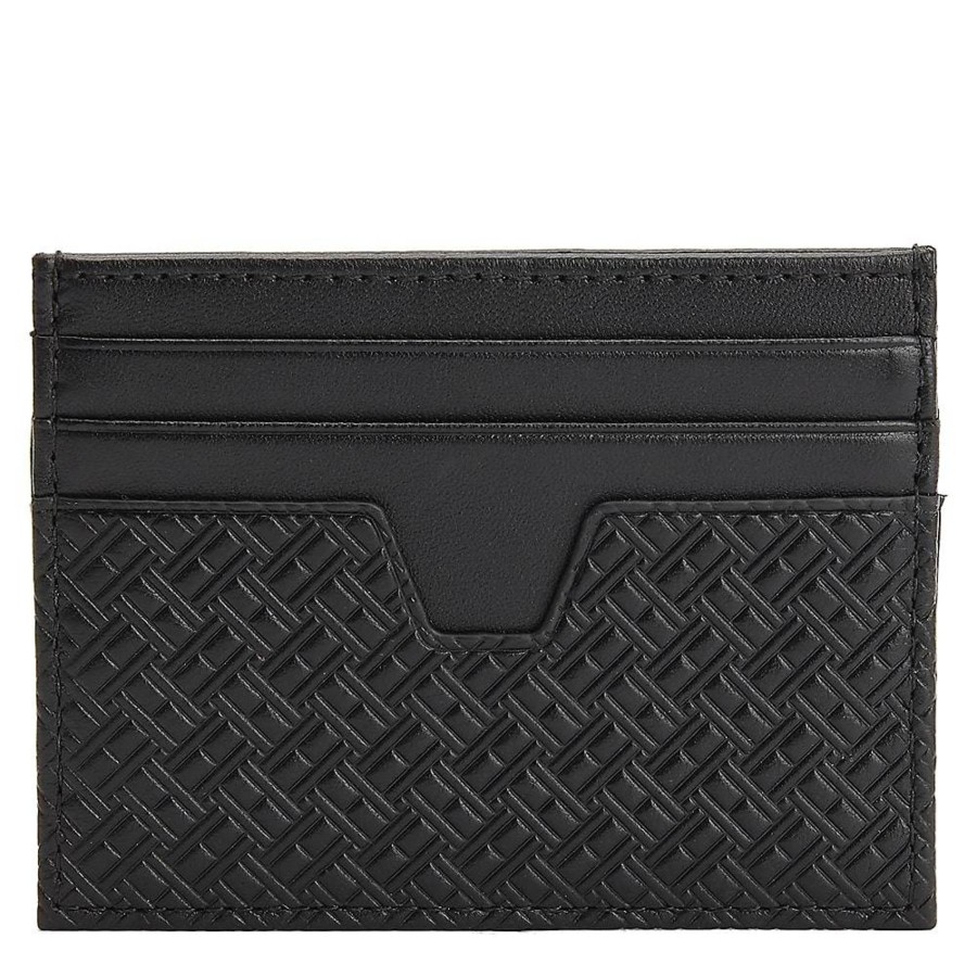 Tommy Hilfiger Porte-Cartes Central Cuir Motif En Relief | Porte-Cartes Homme