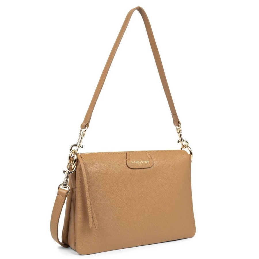 Lancaster Grande Pochette Dune Zippee L | Sac Bandouliere