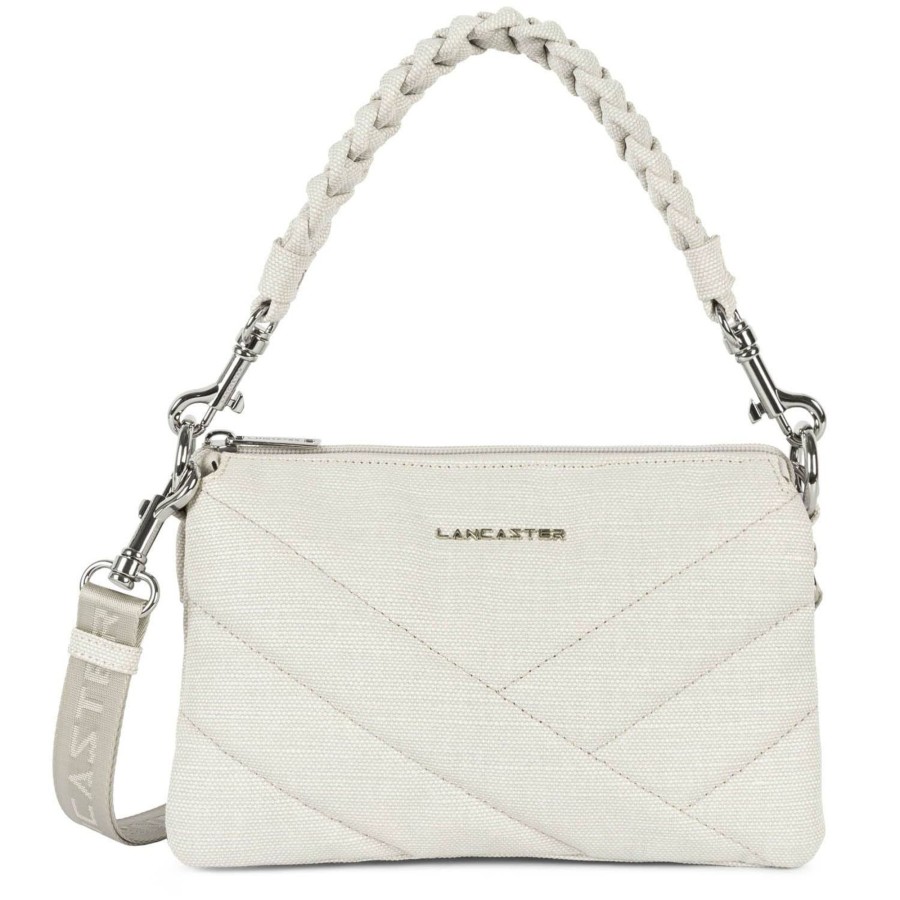 Lancaster Pochette Zippe S Canvas Matelasse | Sac A Main