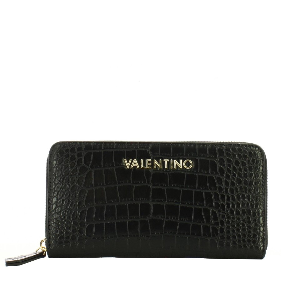 Valentino Bags Portefeuille Zippe Effet Croco Fire Re | Portefeuille Femme