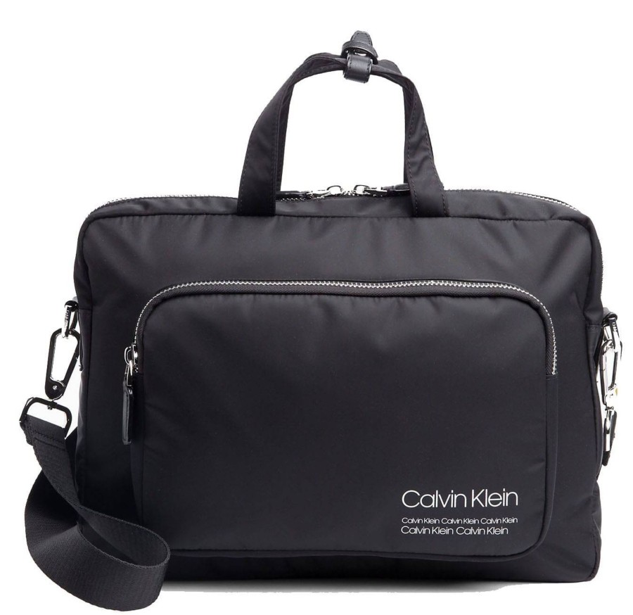 Calvin Klein Porte Documents En Nylon Repeat Logo | Sac Besace