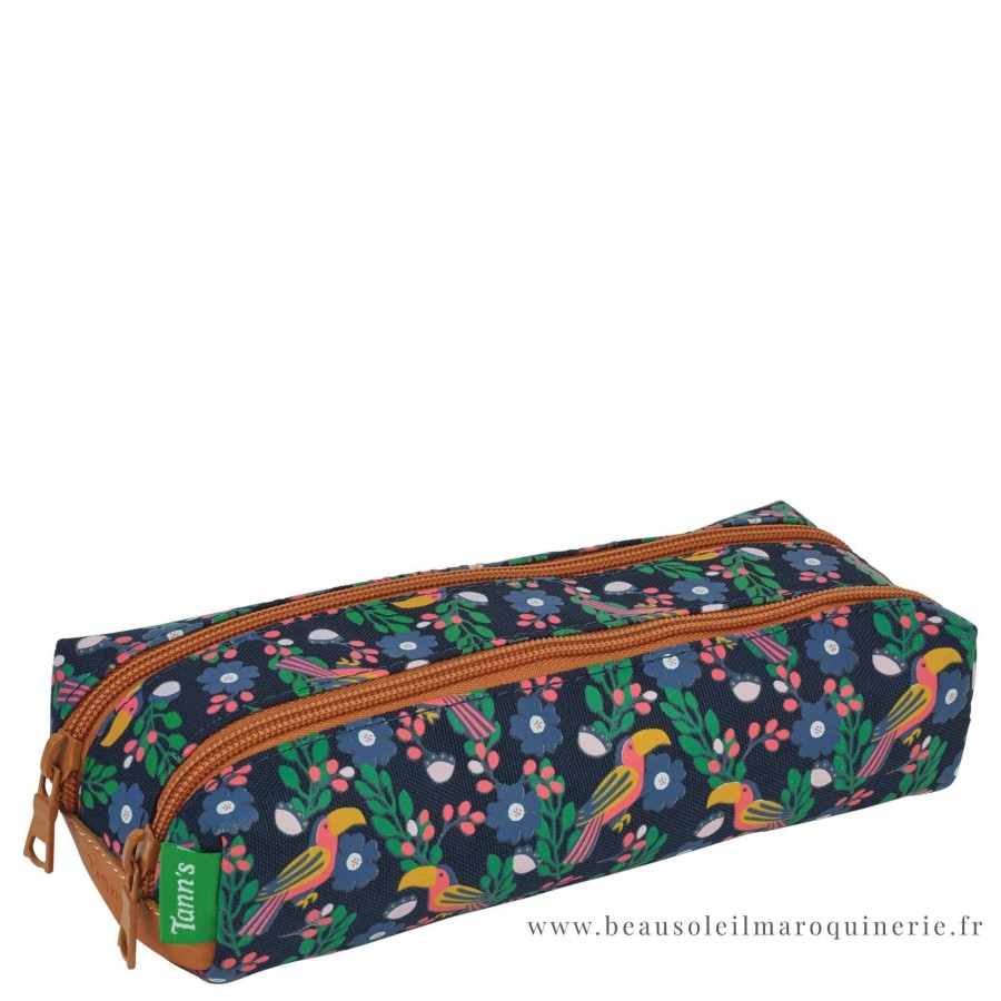 Tann's Trousse Double Gabrielle Imprime Fleuri | Trousse