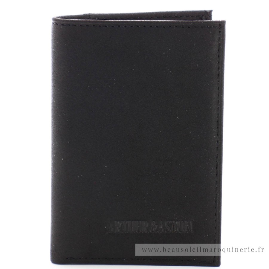 Arthur Aston Porte-Cartes Homme Cuir Gras Louis | Porte-Cartes Homme