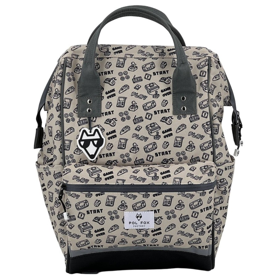 Pol Fox Sac A Dos Fute Gamer Motifs Jeux Videos | Sac A Dos