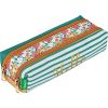 Tann's Trousse Double Lucie Motif Raye Et Fleuri | Trousse