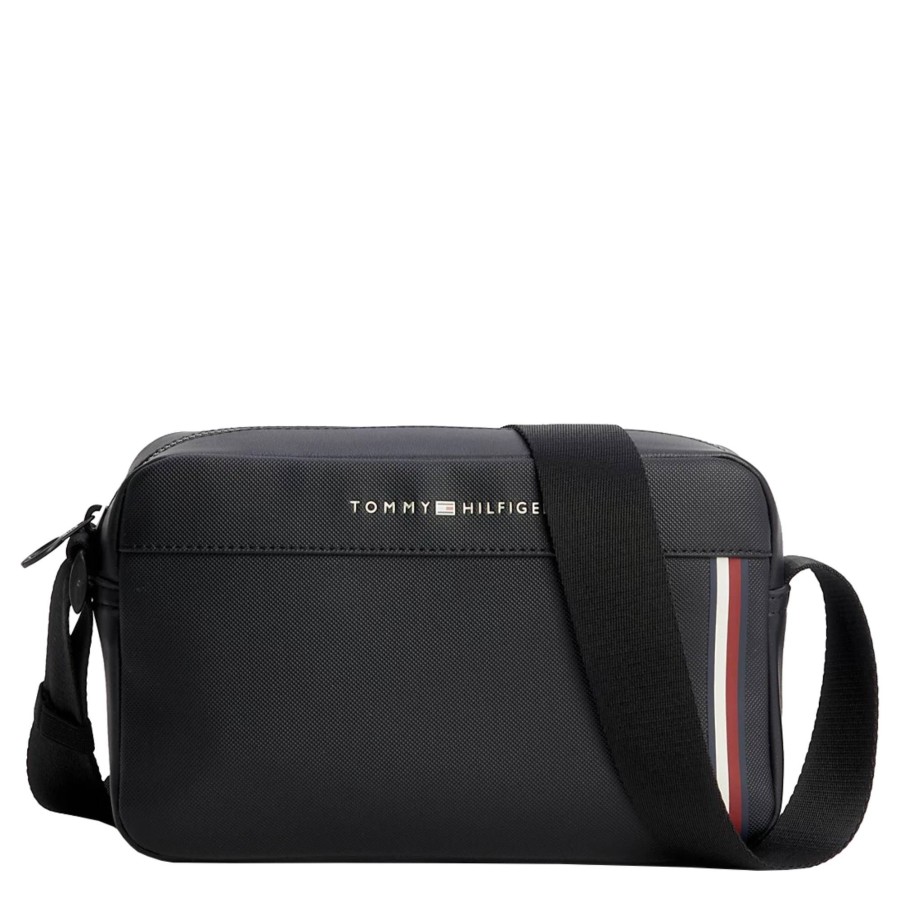 Tommy Hilfiger Petit Sac Reporter Pique Bande Tricolore | Petite Sacoche Homme