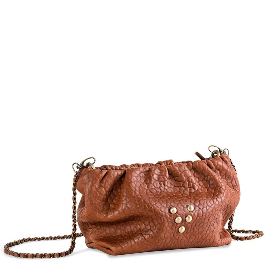 Virginie Darling Sac Pochette Regina Cuir Bulle Avec Chaine | Sac Bandouliere