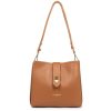 Lancaster Sac Seau Zippe Top Double En Cuir | Sac Bandouliere