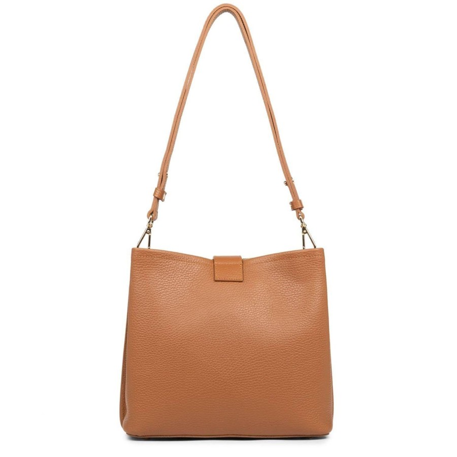 Lancaster Sac Seau Zippe Top Double En Cuir | Sac Bandouliere