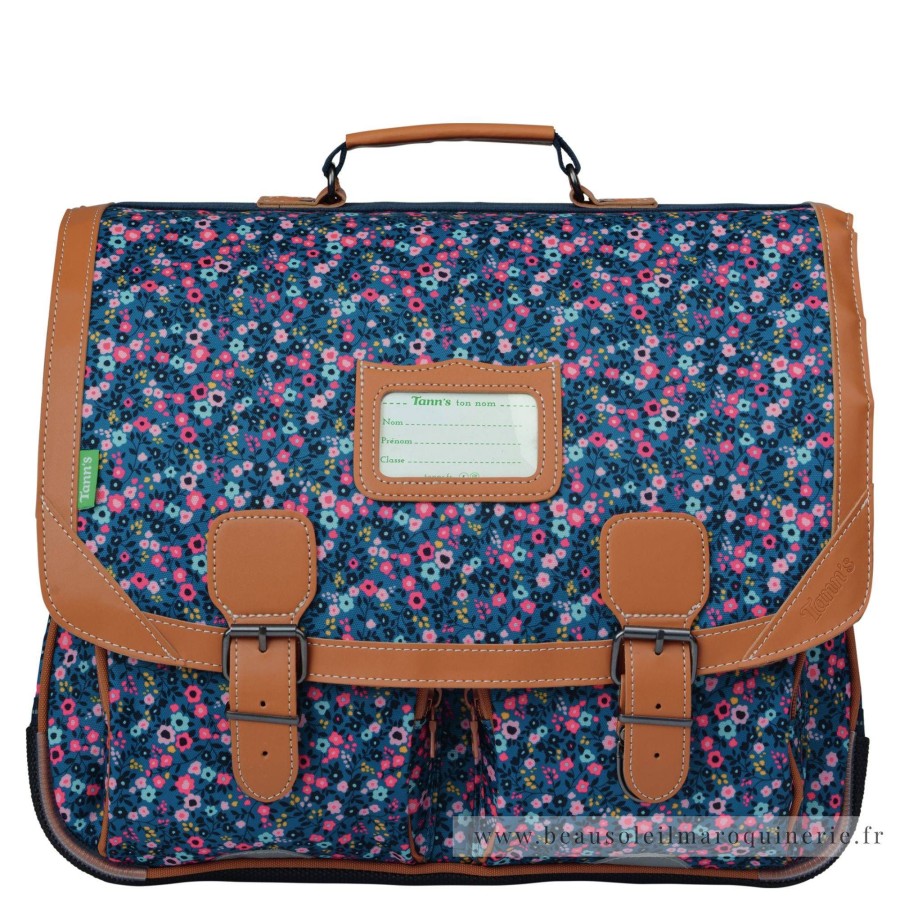 Tann's Cartable 41Cm Lou Ann Imprimes Fleurs | Sac A Dos