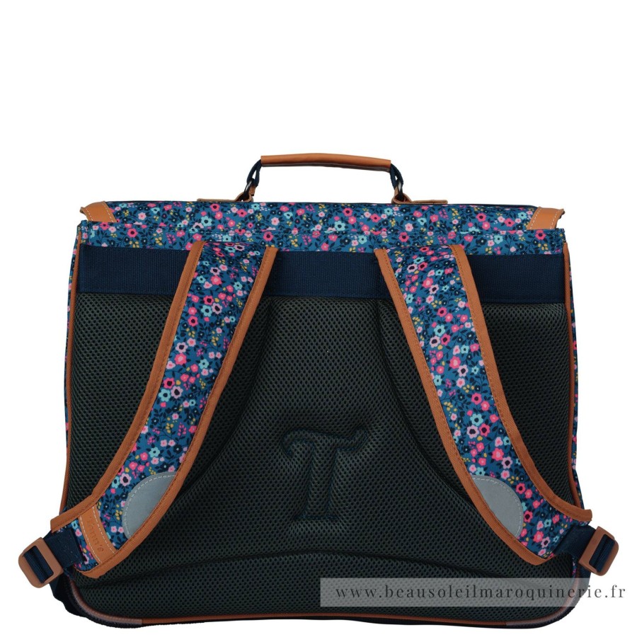 Tann's Cartable 41Cm Lou Ann Imprimes Fleurs | Sac A Dos