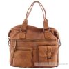 Gianni Conti Sac Porte Epaule Multipoches Cuir Vintage | Sac Porte Epaule