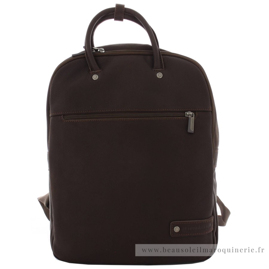 Arthur Aston Grand Sac A Dos Oscar En Cuir | Sac A Dos