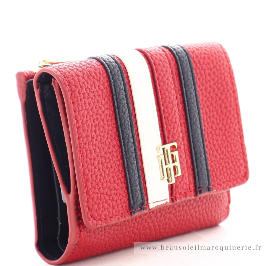 Tommy Hilfiger Portefeuille Moyen A Monogramme Element | Portefeuille Femme