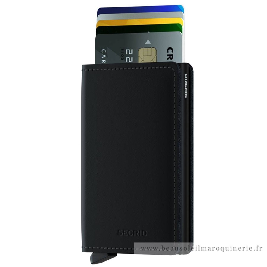 Secrid Porte-Cartes Fin En Cuir Slimwallet Matte | Porte Cartes Femme