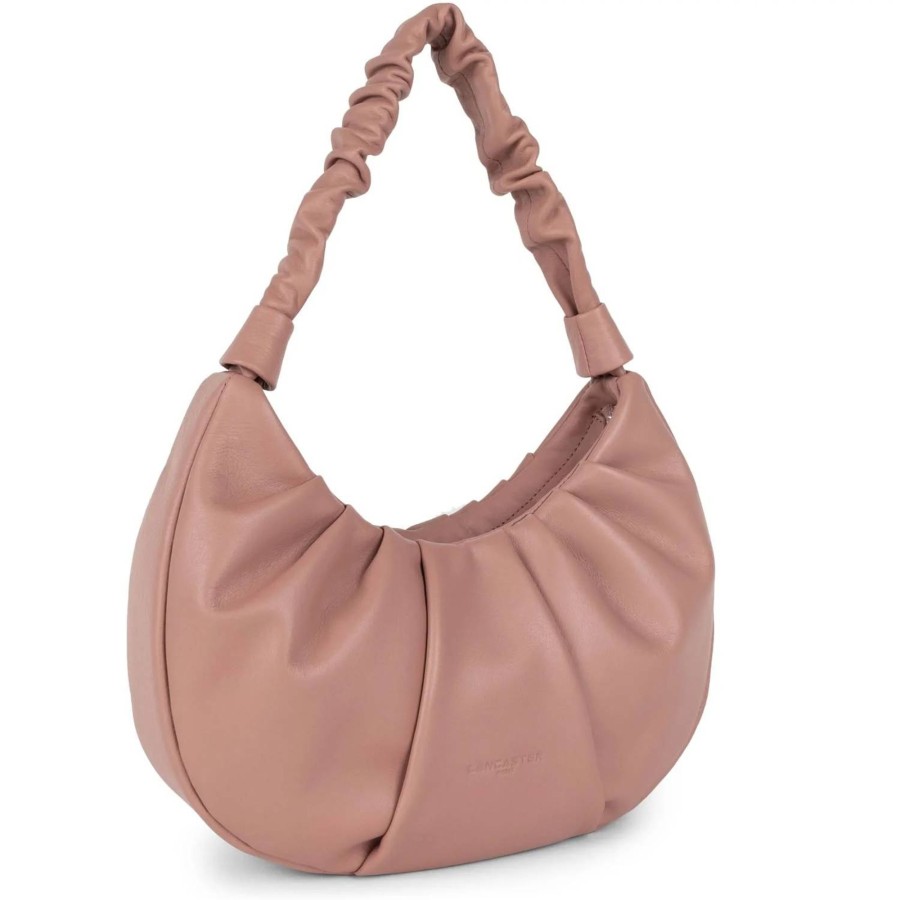 Lancaster Sac Hobo Zippe Soft Chou Chou En Cuir | Sac Porte Epaule