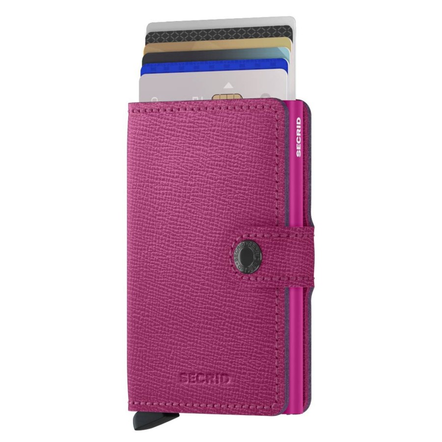 Secrid Porte-Cartes Cuir Texture Miniwallet Crisple | Porte Cartes Femme