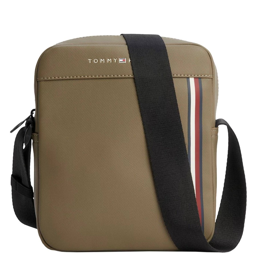 Tommy Hilfiger Mini Sac Reporter En Pique Texture | Sacoche Homme