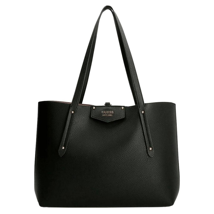 Guess Sac Cabas Brenton Reversible Avec Pochette | Sac Cabas