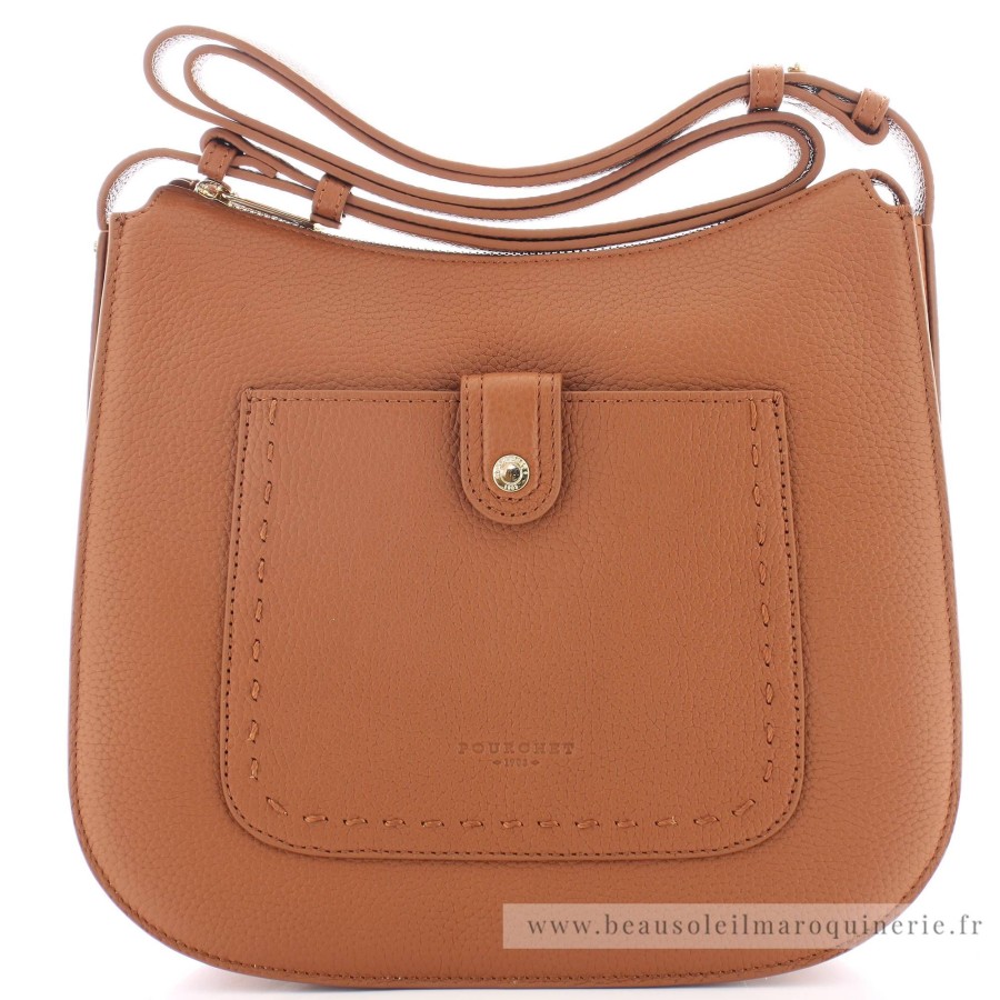 Pourchet Sac Besace Porte Epaule Bride En Cuir | Sac A Main