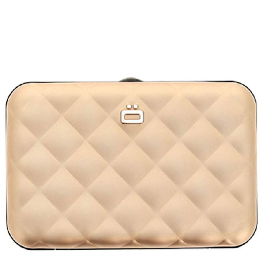 Ogon Porte-Cartes Quilted Matelasse Button | Porte Cartes Femme