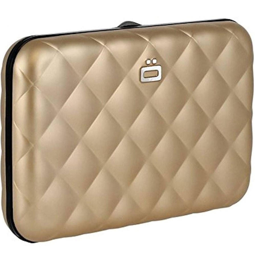 Ogon Porte-Cartes Quilted Matelasse Button | Porte Cartes Femme