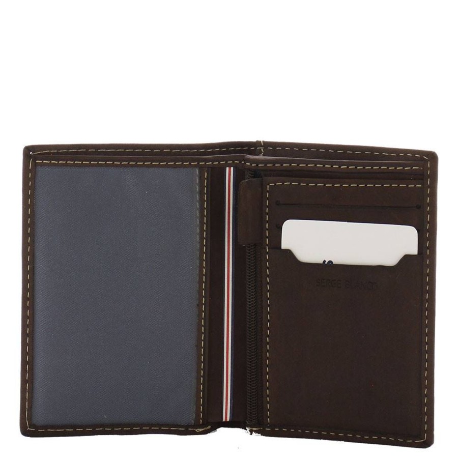 Serge Blanco Portefeuille Porte-Cartes Cuir Gras Homme | Portefeuille Homme