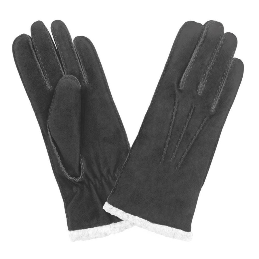 Glove Story Gants Cuir Suede Doublure Fourrure | Gants Femme