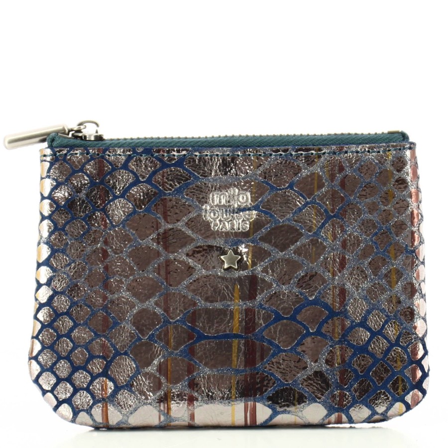 Mila Louise Porte-Monnaie Zippe Briny K Effet Python | Porte Monnaie Femme