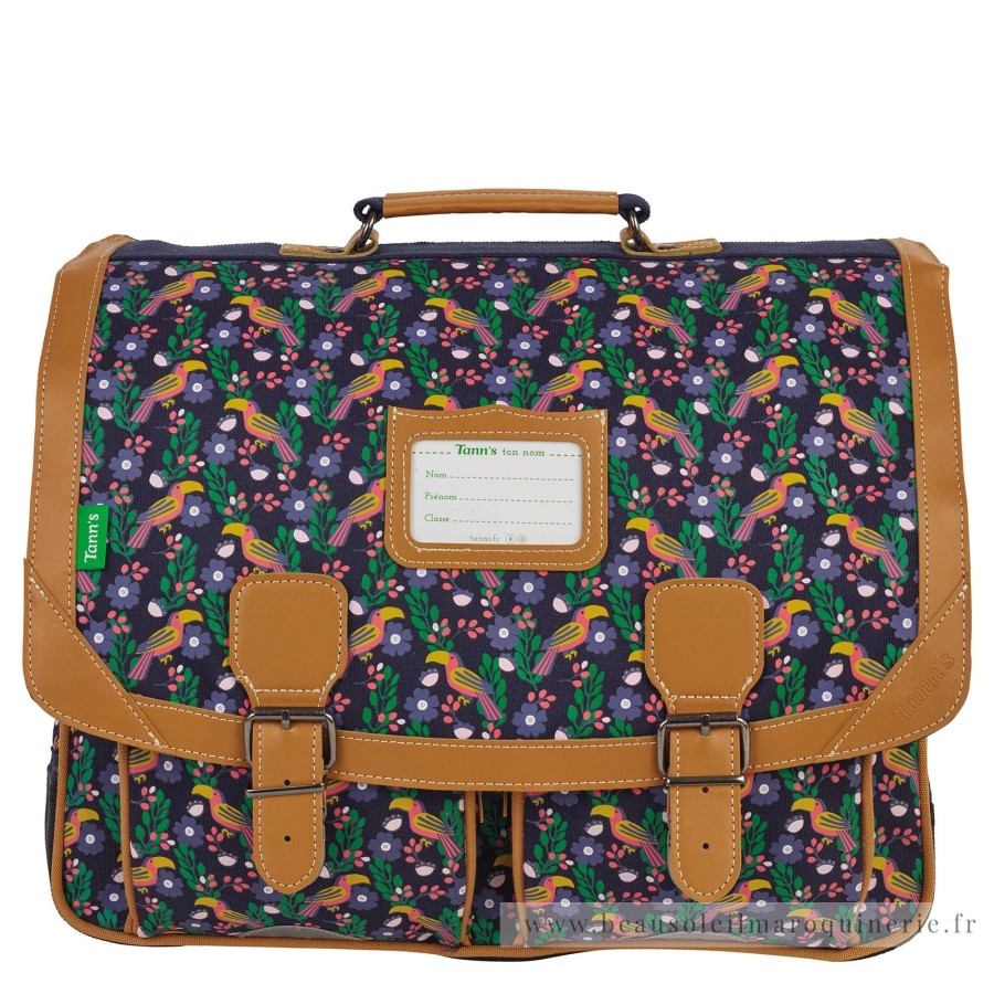 Tann's Cartable 41Cm Gabrielle Motif Oiseaux | Sac A Dos