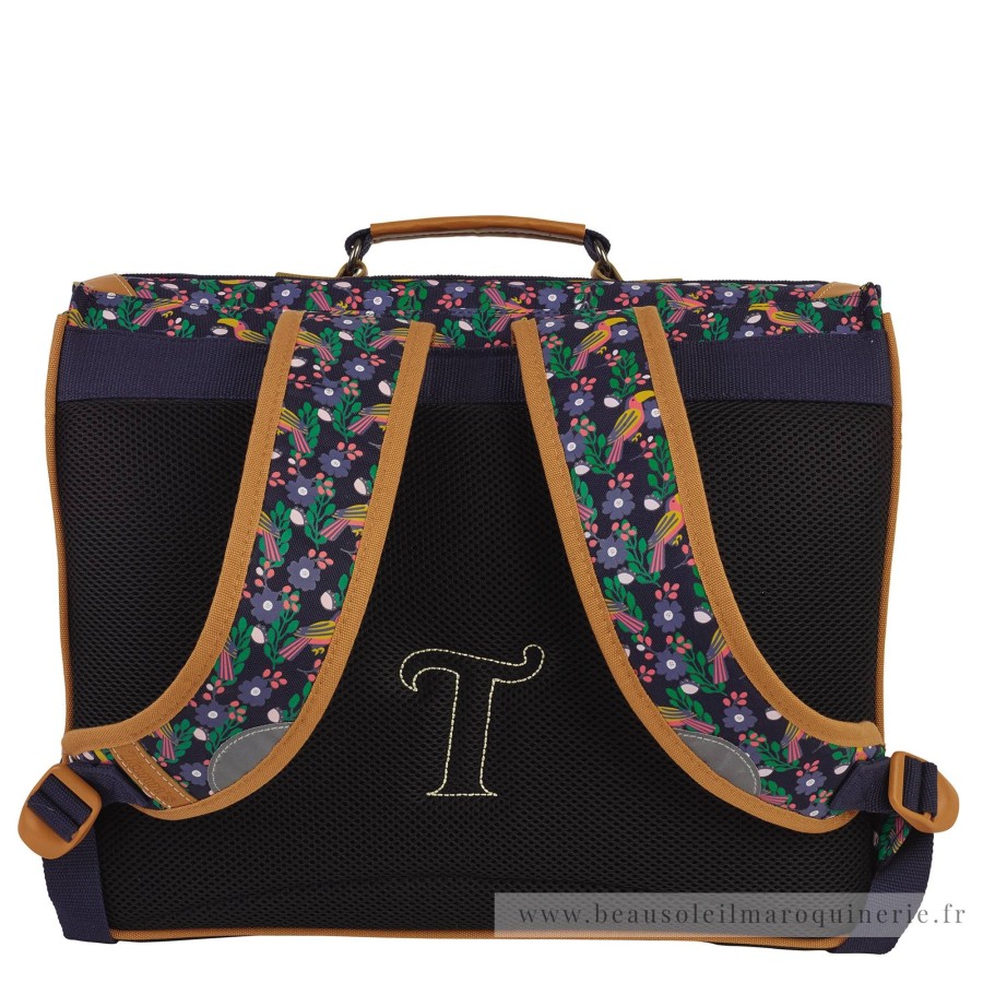 Tann's Cartable 41Cm Gabrielle Motif Oiseaux | Sac A Dos