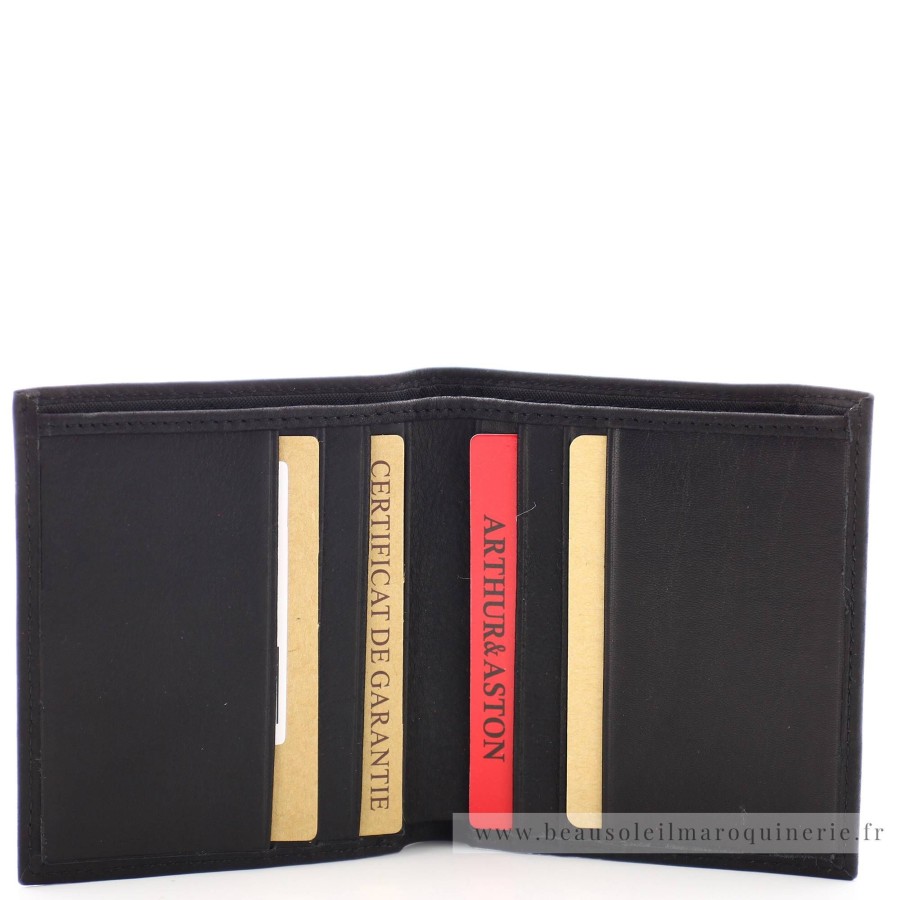 Arthur Aston Porte-Cartes Et Billets Cuir Gras Louis | Porte-Cartes Homme