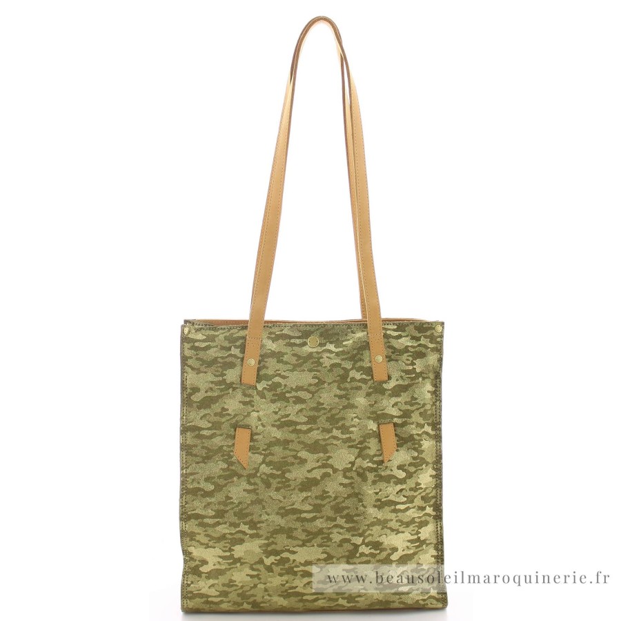 Mila Louise Sac D'Epaule Kba Z Motif Camouflage | Sac Porte Epaule