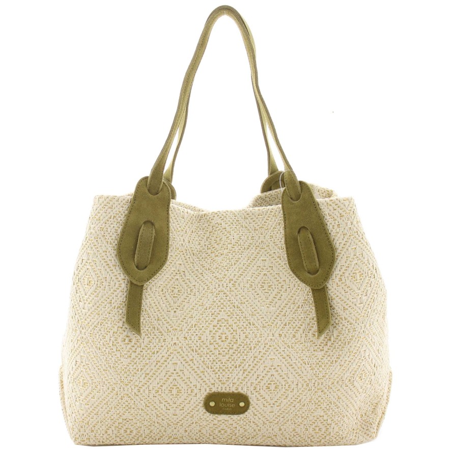 Mila Louise Sac Cabas Prunela Los Motif Losanges | Sac Porte Epaule