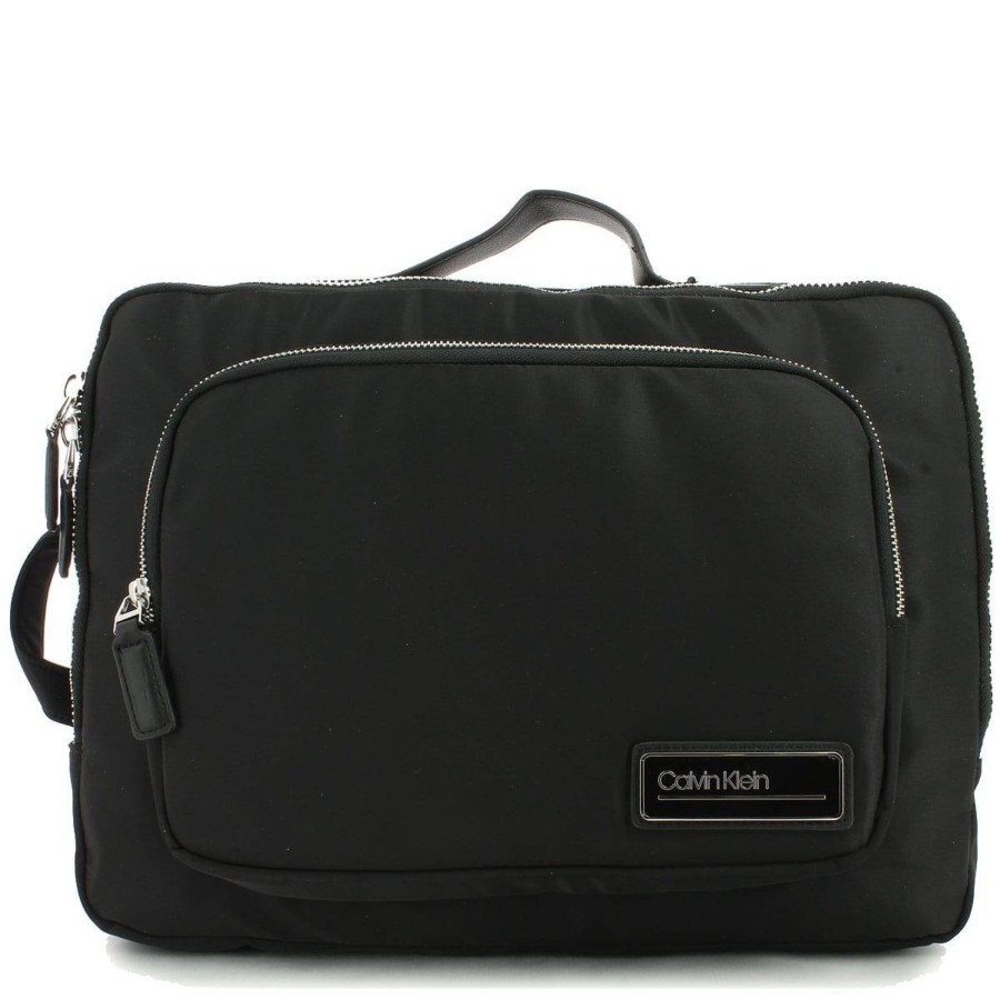 Calvin Klein Porte Documents Pour Ordinateur En Toile | Sac Besace