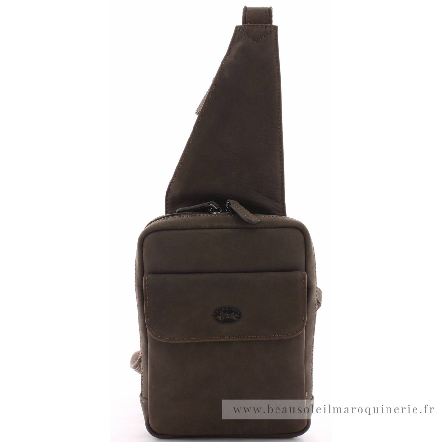 Francinel Sac Mono-Bandouliere Cuir Gras Bilbao | Sacoche Homme