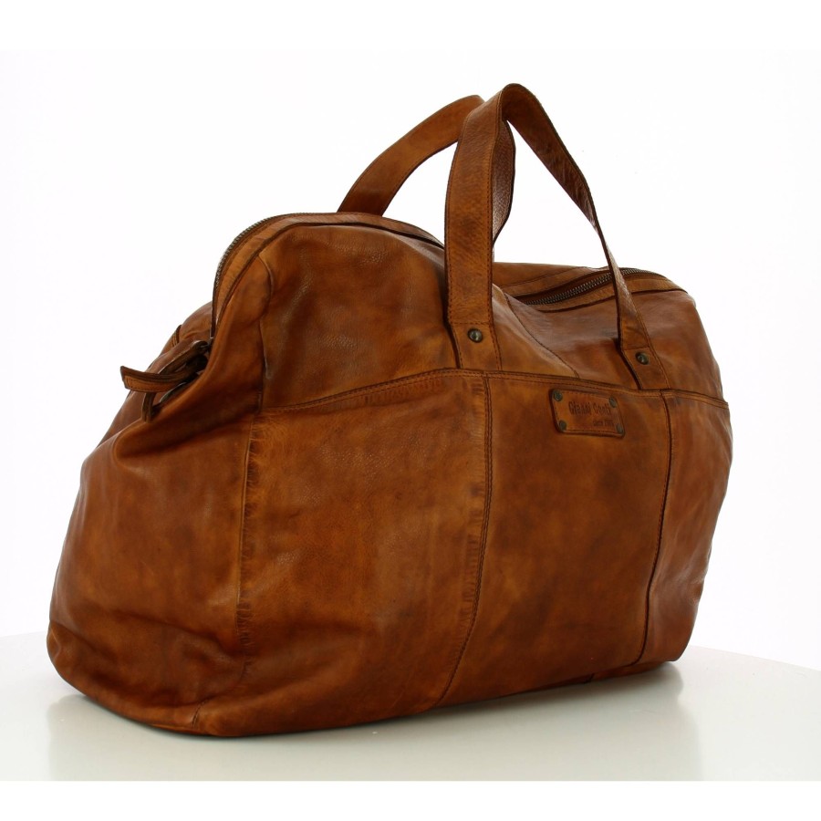 Gianni Conti Petit Sac De Voyage Homme Cuir Vintage | Sac De Voyage Sans Roulettes